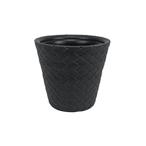 Massive anthrazit Matuba Kunststoff Rattan Stil 35 cm