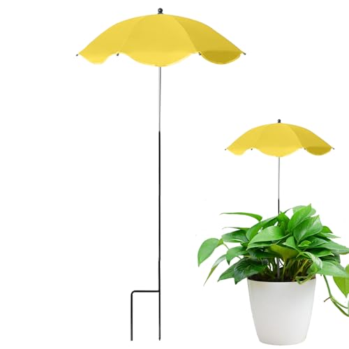 Sonnenschirm Für Pflanzen, Pflanzenschirm Für Draußen, Verstellbarer Pflanzenschutz Regenschirm, UPF50+ Sonnenschutz Für Pflanzen, Pflanzenbedeckung, Garten Dekorationen, Für Kübelpflanzen Blumen