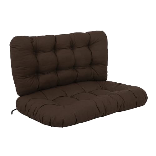 PATIO Gartensofa Polster 95 cm Marocco 2 TLG. Sitzkissen Rückenlehne Bankauflage Schnüren