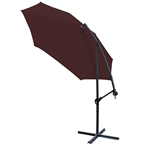 Gartenschirme Sonnenschirm Sonnenschirm Banane Kurbel Freischwinger Hängender Rattan Terrassengartenschirm Sonnenschutzdach Sonnenschirme für den Außenbereich