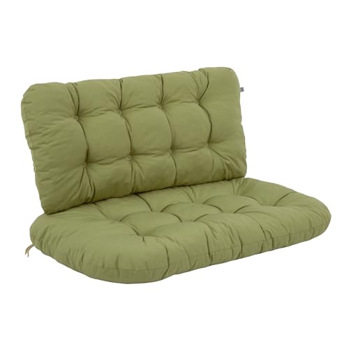 PATIO Gartensofa Polster 95 cm Marocco 2 TLG. Sitzkissen Rückenlehne Bankauflage Schnüren