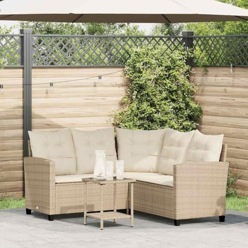 Festnight Balkon Lounge Klein L Form Ecklounge Gartenlounge Set Rattan Lounge Möbel Outdoor Balkonmöbel Kleiner Balkon Sofa Terrassenmöbel Gartenmöbel Loungemöbel Ecksofa