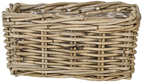 Ivyline wrcpgry30 30 cm Rechteck Wicker Übertopf, natur