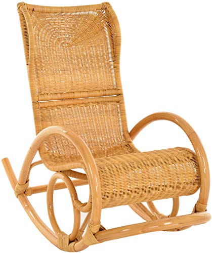 korb.outlet Relaxsessel Luxor aus in Farbe Honig/Schaukelsessel modern
