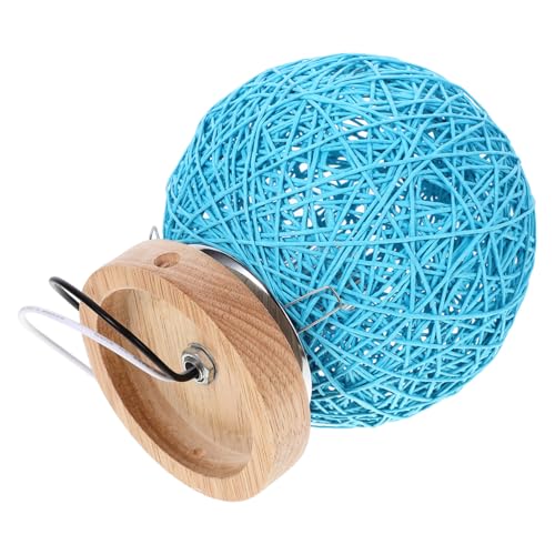 ERINGOGO Geflochtene Rattan Deckenleuchte Stilvolle Innenbeleuchtung Rattan Lampe für Schlafzimmer und Wohnzimmer ohne Handgefertigt