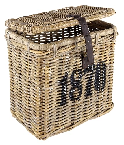 Kobolo Universalkorb Aufbewahrungskorb Wäschebehälter Rattankorb - Rattan - Grau
