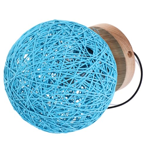 Cabilock Deckenleuchte Modern Kreative und Rattan Design Deckenlampe Stilvolle Innenbeleuchtung für Wohnzimmer Schlafzimmer Badezimmer Austauschbare