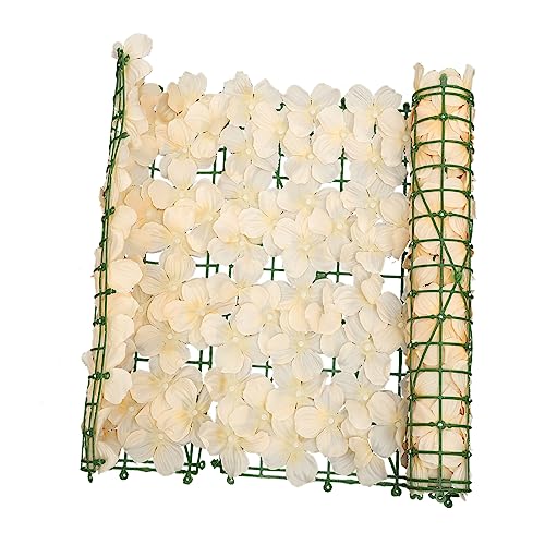 FONDOTIN 1 Rolle Pflanzenschutzzaun kunststoffzaun kunststoffgitter Blumenzaunrolle Simulation Blumenzaun Bildschirm Gartendekoration kunstpflanze Simulierter Pflanzenzaun Zaunverzierung