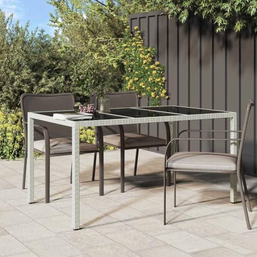 MOBCANT Eßtisch Weiß 150 x 90 x 75 cm Poly, Stehtisch Terrassentisch Gartentisch Dining Table Geeignet für Innenhof Rasenfläche Balkon