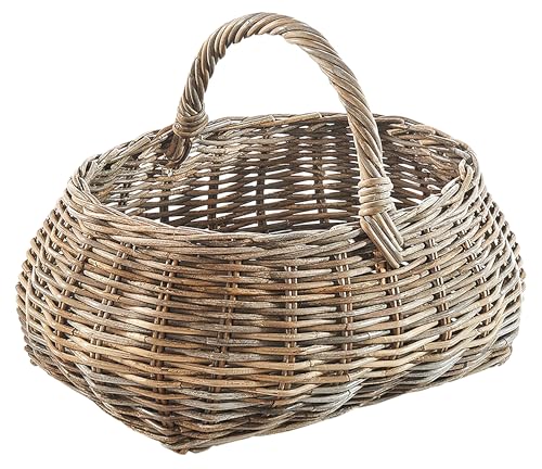 Kobolo Rattankorb Korb aus in kubu Grey