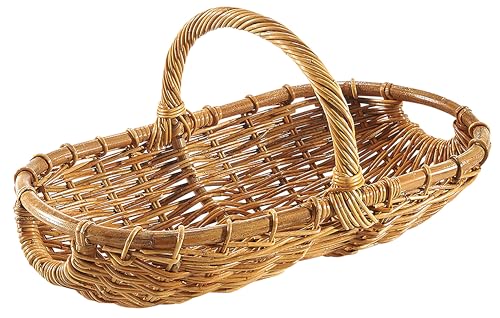 Kobolo Erntekorb Rattankorb Henkelkorb Korb - geflochtenes Rattan - lacak