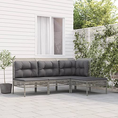 Festnight Lounge Gartenmöbel Set Rattan Balkonmöbel Balkonlounge Ecksofa Ecklounge Outdoor Balkon Sofa Gartenlounge Loungemöbel Terrasse Terrassenmöbel Gartensofa Garten Sitzgruppe