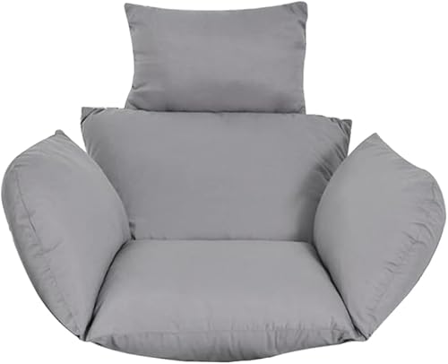 DKIEI Hängesessel, Auflagen für Hängesschaukel Grau Hängekorb für Schaukel Korb, Sitzkissen für Hängesessel Outdoor