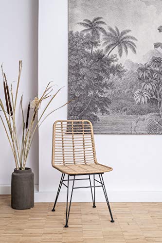 Vintagehaus Gartenstuhl Esszimmerstuhl Hacienda Rattan Vela In/Outdoor Natur