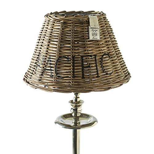 Riviera Maison Lampenschirm Rattan, klein, Leuchtenschirm rund konisch für Tischlampe, Ersatzlampenschirm, handgemacht - Pacific Lampshade - Natur - (ØxH) 25x16,6
