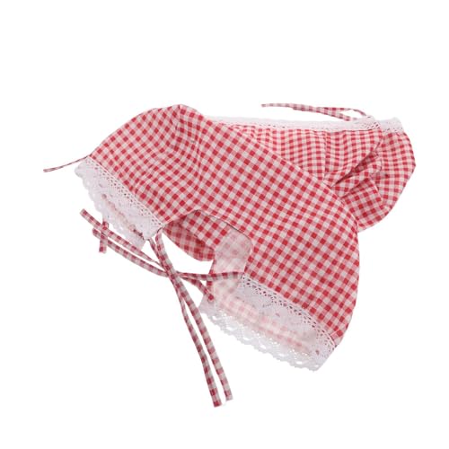 FUNNETOYU 3 Stück Geflochtene Korb-einsätze aus Baumwollstoff Atmungsaktive Rattan Korb-einlage für Brotkorb und Aufbewahrung Rot Kariert Passend für Picknick Frühlings Garten-dekoration