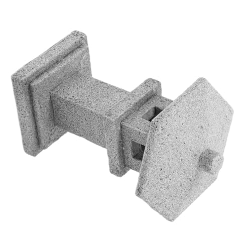 UKCOCO Pavillon Dekorationen Kleine Gartendekoration Heimdekoration Gartenpagoden Dekorationen Pavillon Statue Tischdekoration Gartenornamente Gartenornament Pudergrau