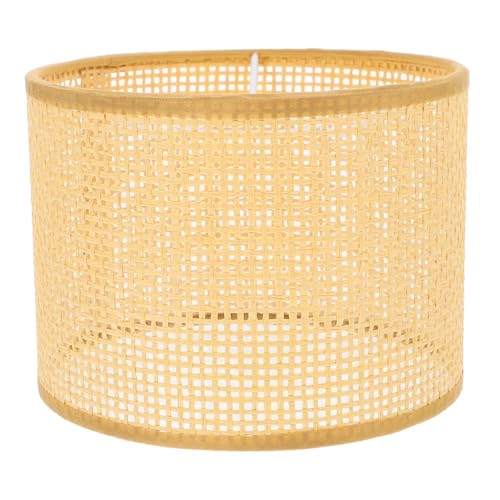 Baluue lampenschirme Für Tischlampen Weberei Geflochtene Deckenleuchte Kronleuchterschirm Bambusgeflecht Und Einfach E27