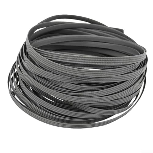 Niceminiwall 3,6 m geflochtenes Reparaturmaterial, Weberei, Reparaturmaterial zum Stricken und Reparieren von Rattanstühlen, Tischkörben oder Gartenmöbeln im Freien (grau)